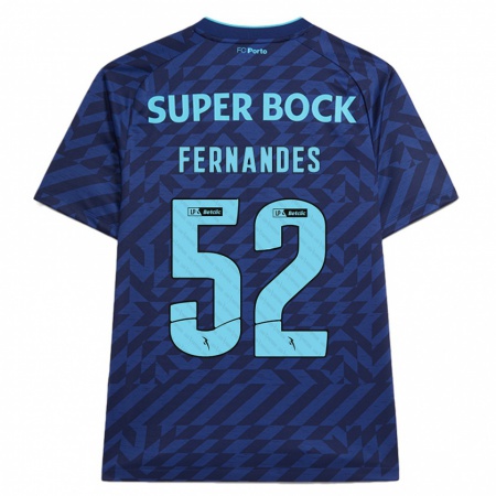 Kandiny Férfi Martim Fernandes #52 Sötétkék Harmadik Számú Jersey 2024/25 Mez Póló Ing