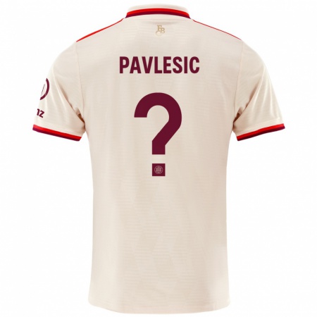 Kandiny Férfi Anthony Pavlesic #0 Vászon Harmadik Számú Jersey 2024/25 Mez Póló Ing