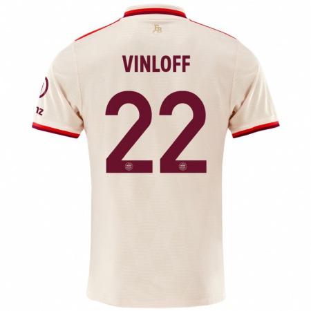 Kandiny Férfi Matteo Vinloff #22 Vászon Harmadik Számú Jersey 2024/25 Mez Póló Ing