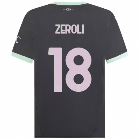 Kandiny Férfi Kevin Zeroli #18 Szürke Harmadik Számú Jersey 2024/25 Mez Póló Ing