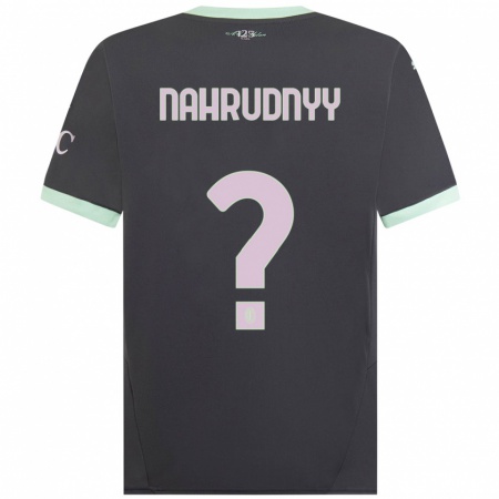 Kandiny Férfi Vladislav Nahrudnyy #0 Szürke Harmadik Számú Jersey 2024/25 Mez Póló Ing