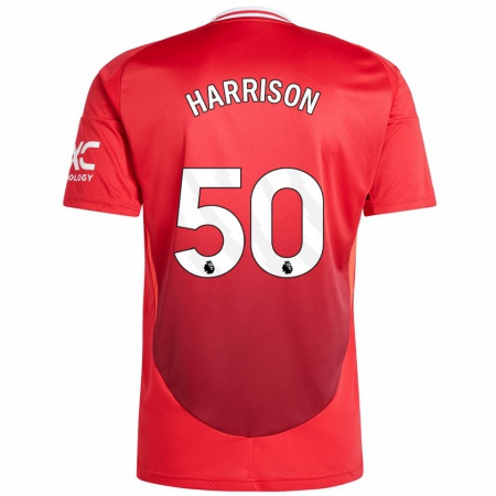 Kandiny Női Elyh Harrison #50 Élénkpiros Hazai Jersey 2024/25 Mez Póló Ing