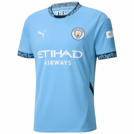 Kandiny Női Phil Foden #47 Sötétkék Hazai Jersey 2024/25 Mez Póló Ing