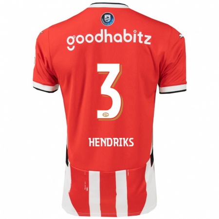 Kandiny Női Gwyneth Hendriks #3 Piros Fehér Hazai Jersey 2024/25 Mez Póló Ing