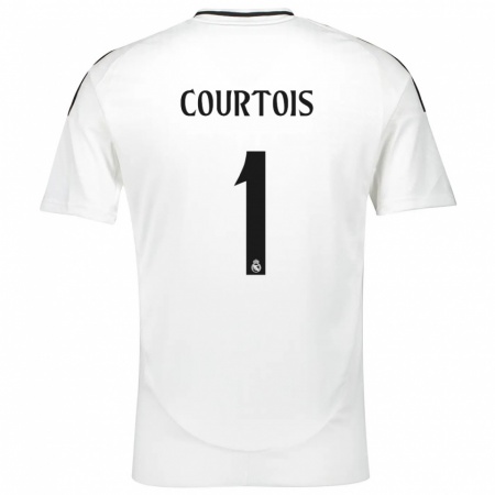 Kandiny Női Thibaut Courtois #1 Fehér Hazai Jersey 2024/25 Mez Póló Ing