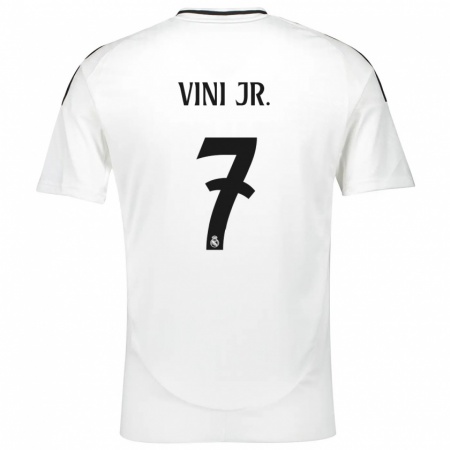 Kandiny Női Vinicius Junior #7 Fehér Hazai Jersey 2024/25 Mez Póló Ing