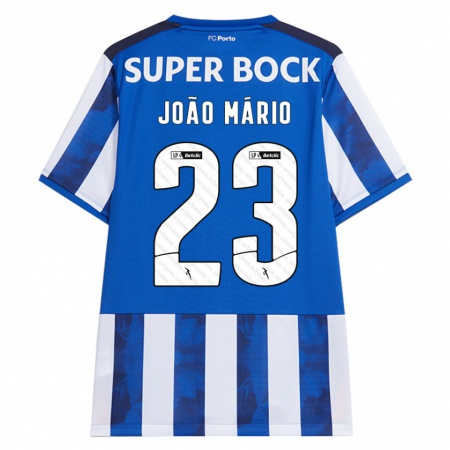 Kandiny Női João Mário #23 Kék Fehér Hazai Jersey 2024/25 Mez Póló Ing