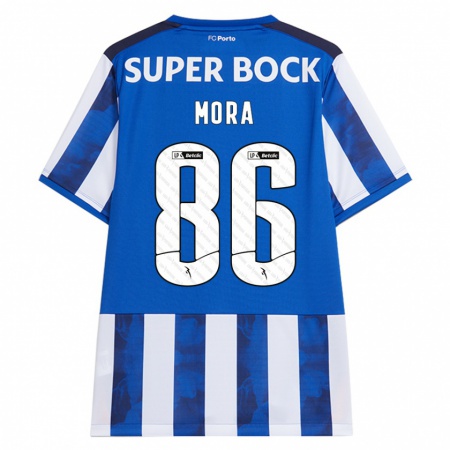 Kandiny Női Rodrigo Mora #86 Kék Fehér Hazai Jersey 2024/25 Mez Póló Ing