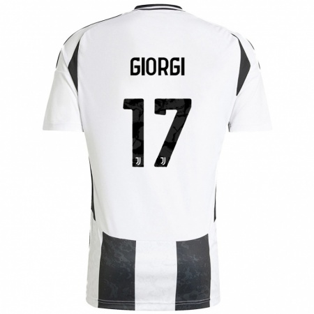 Kandiny Női Lorenzo Giorgi #17 Fehér Fekete Hazai Jersey 2024/25 Mez Póló Ing