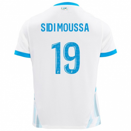 Kandiny Női Salima Sidi Moussa #19 Fehér Ég Kék Hazai Jersey 2024/25 Mez Póló Ing