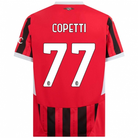 Kandiny Női Matilde Copetti #77 Piros Fekete Hazai Jersey 2024/25 Mez Póló Ing