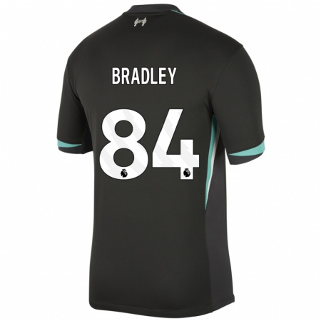 Kandiny Női Conor Bradley #84 Fekete Antracit Fehér Idegenbeli Jersey 2024/25 Mez Póló Ing