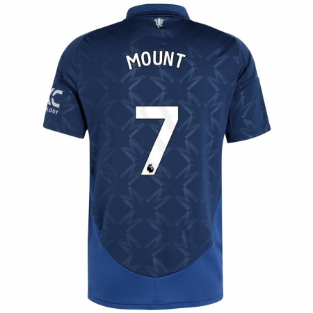 Kandiny Női Mason Mount #7 Indigó Idegenbeli Jersey 2024/25 Mez Póló Ing