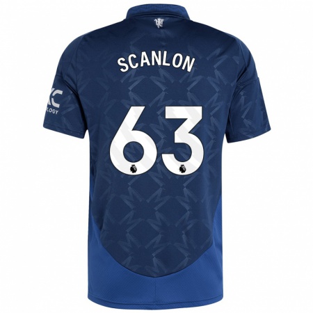 Kandiny Női James Scanlon #63 Indigó Idegenbeli Jersey 2024/25 Mez Póló Ing