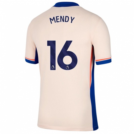 Kandiny Női Edouard Mendy #16 Világos Bézs Idegenbeli Jersey 2024/25 Mez Póló Ing