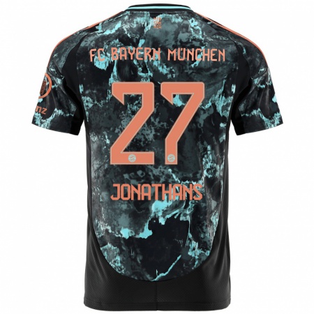 Kandiny Női David Jonathans #27 Fekete Idegenbeli Jersey 2024/25 Mez Póló Ing