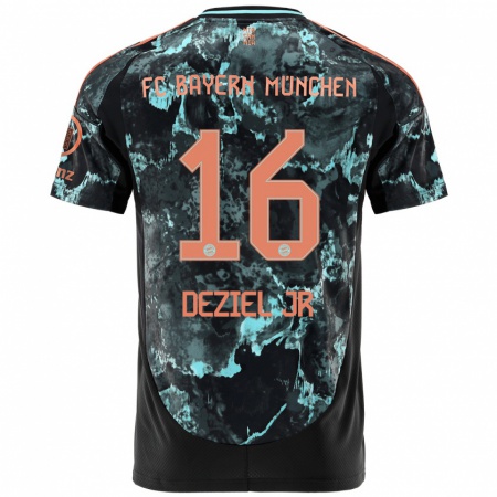 Kandiny Női Robert Deziel Jr #16 Fekete Idegenbeli Jersey 2024/25 Mez Póló Ing