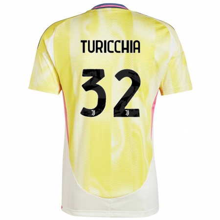 Kandiny Női Riccardo Turicchia #32 Napsárga Idegenbeli Jersey 2024/25 Mez Póló Ing