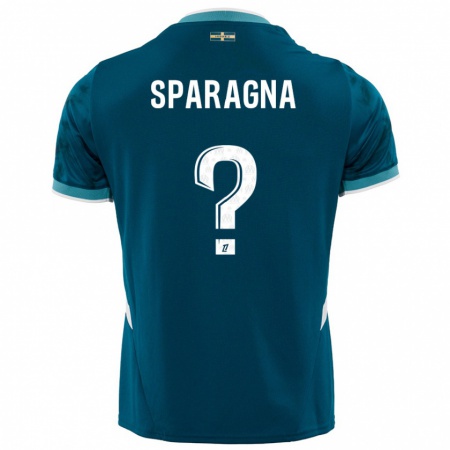 Kandiny Női Stéphane Sparagna #0 Türkizkék Idegenbeli Jersey 2024/25 Mez Póló Ing