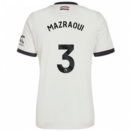 Kandiny Női Noussair Mazraoui #3 Törtfehér Harmadik Számú Jersey 2024/25 Mez Póló Ing