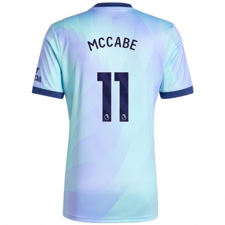 Kandiny Női Katie Mccabe #11 Aqua Harmadik Számú Jersey 2024/25 Mez Póló Ing