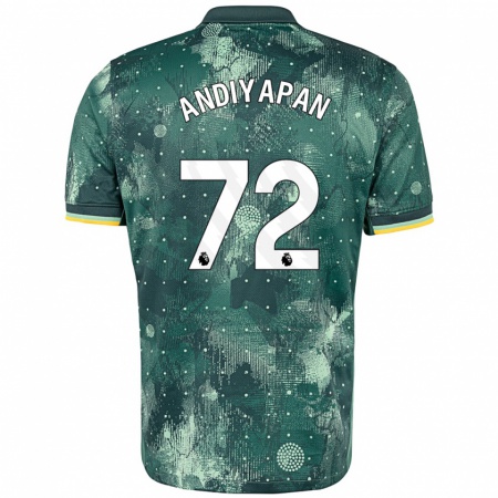 Kandiny Női William Andiyapan #72 Menta Zöld Harmadik Számú Jersey 2024/25 Mez Póló Ing