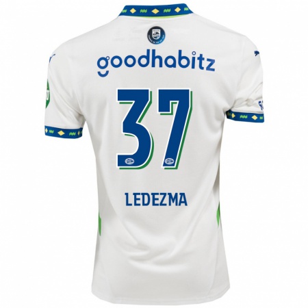 Kandiny Női Richard Ledezma #37 Fehér Sötétkék Harmadik Számú Jersey 2024/25 Mez Póló Ing