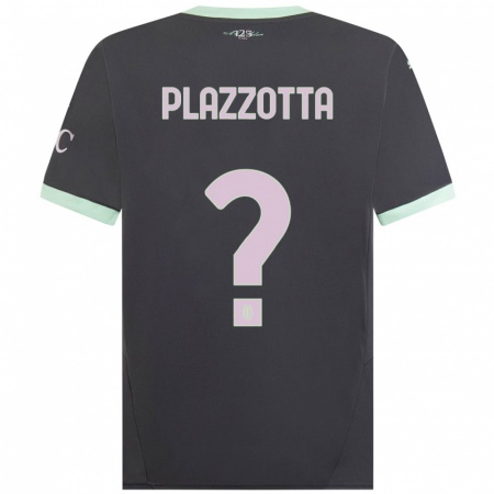 Kandiny Női Filippo Plazzotta #0 Szürke Harmadik Számú Jersey 2024/25 Mez Póló Ing