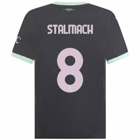 Kandiny Női Dariusz Stalmach #8 Szürke Harmadik Számú Jersey 2024/25 Mez Póló Ing