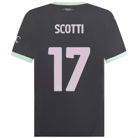 Kandiny Női Filippo Scotti #17 Szürke Harmadik Számú Jersey 2024/25 Mez Póló Ing