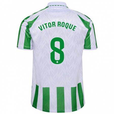 Kandiny Gyermek Vitor Roque #8 Kék Piros Hazai Jersey 2024/25 Mez Póló Ing