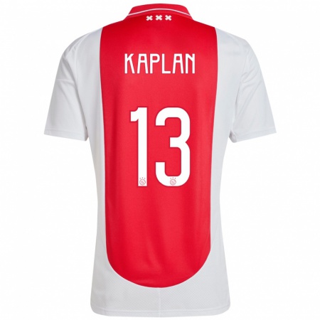 Kandiny Gyermek Ahmetcan Kaplan #13 Piros Fehér Hazai Jersey 2024/25 Mez Póló Ing