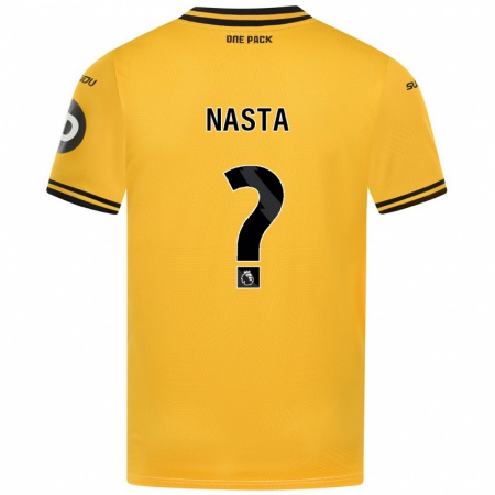 Kandiny Gyermek Arthur Nasta #0 Sárga Hazai Jersey 2024/25 Mez Póló Ing