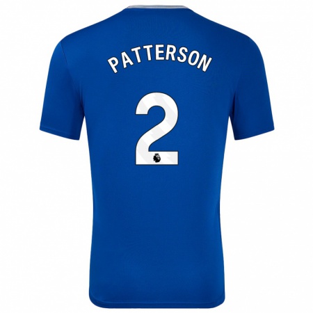 Kandiny Gyermek Nathan Patterson #2 Kék -Val Hazai Jersey 2024/25 Mez Póló Ing