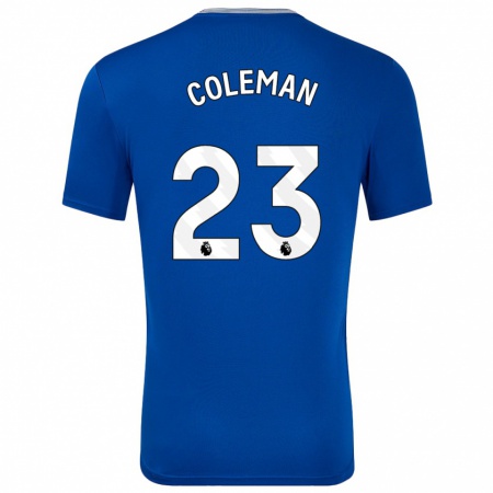 Kandiny Gyermek Séamus Coleman #23 Kék -Val Hazai Jersey 2024/25 Mez Póló Ing