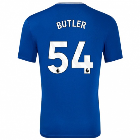 Kandiny Gyermek Jack Butler #54 Kék -Val Hazai Jersey 2024/25 Mez Póló Ing