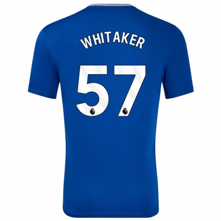 Kandiny Gyermek Charlie Whitaker #57 Kék -Val Hazai Jersey 2024/25 Mez Póló Ing