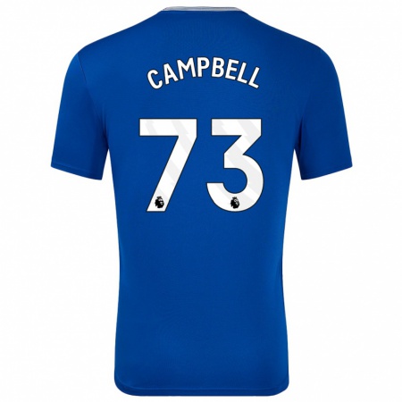 Kandiny Gyermek Elijah Campbell #73 Kék -Val Hazai Jersey 2024/25 Mez Póló Ing