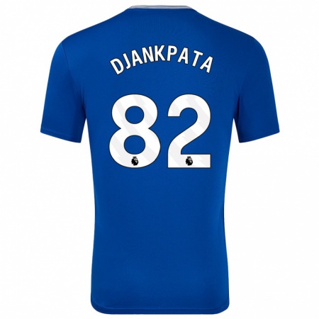 Kandiny Gyermek Halid Djankpata #82 Kék -Val Hazai Jersey 2024/25 Mez Póló Ing