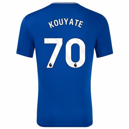 Kandiny Gyermek Katia Kouyate #70 Kék -Val Hazai Jersey 2024/25 Mez Póló Ing