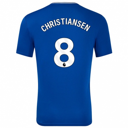 Kandiny Gyermek Izzy Christiansen #8 Kék -Val Hazai Jersey 2024/25 Mez Póló Ing