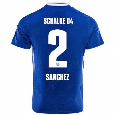 Kandiny Gyermek Felipe Sánchez #2 Királykék Hazai Jersey 2024/25 Mez Póló Ing