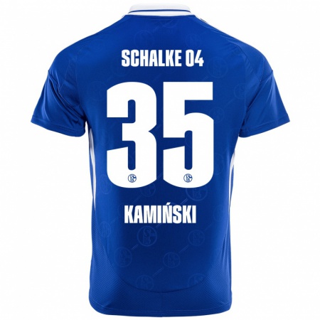 Kandiny Gyermek Marcin Kaminski #35 Királykék Hazai Jersey 2024/25 Mez Póló Ing