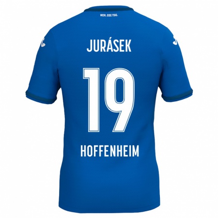 Kandiny Gyermek David Jurásek #19 Királykék Hazai Jersey 2024/25 Mez Póló Ing