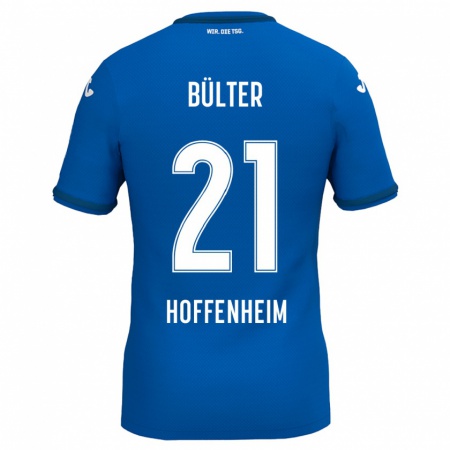 Kandiny Gyermek Marius Bülter #21 Királykék Hazai Jersey 2024/25 Mez Póló Ing