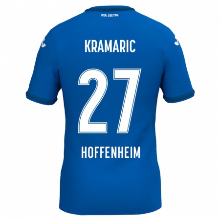 Kandiny Gyermek Andrej Kramaric #27 Királykék Hazai Jersey 2024/25 Mez Póló Ing