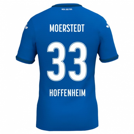 Kandiny Gyermek Max Moerstedt #33 Királykék Hazai Jersey 2024/25 Mez Póló Ing