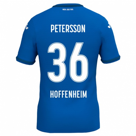 Kandiny Gyermek Lúkas Petersson #36 Királykék Hazai Jersey 2024/25 Mez Póló Ing