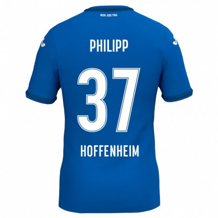 Kandiny Gyermek Luca Philipp #37 Királykék Hazai Jersey 2024/25 Mez Póló Ing