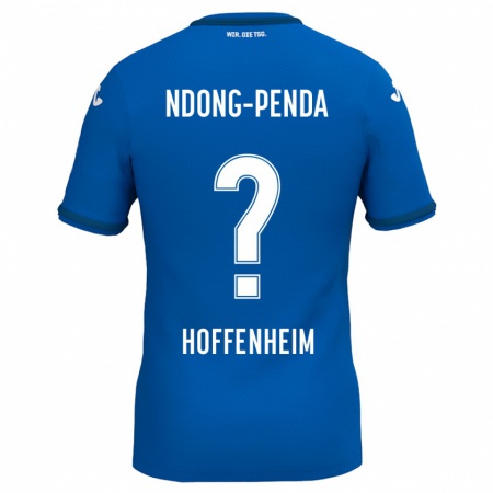 Kandiny Gyermek Maxime Ndong-Penda #0 Királykék Hazai Jersey 2024/25 Mez Póló Ing